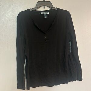 Karen Scott long sleeve XL v neck shirt